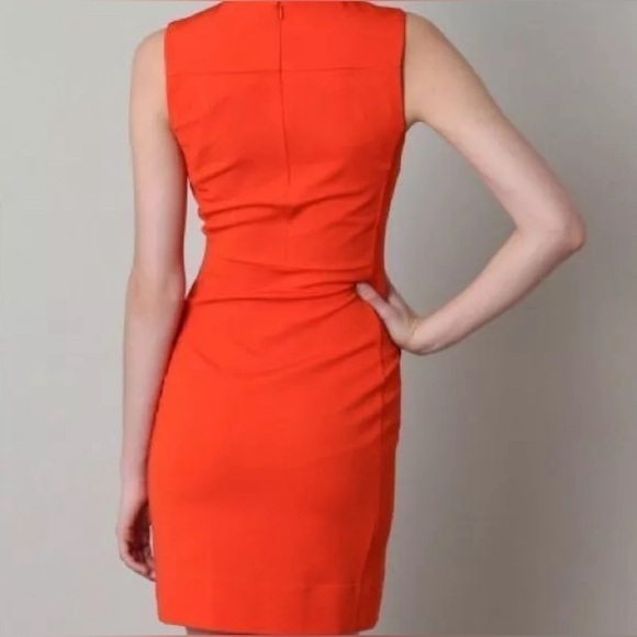 Diane Von Furstenberg DVF Reona Two Tangerine Sheath Dress Size 6 - Picture 2 of 14